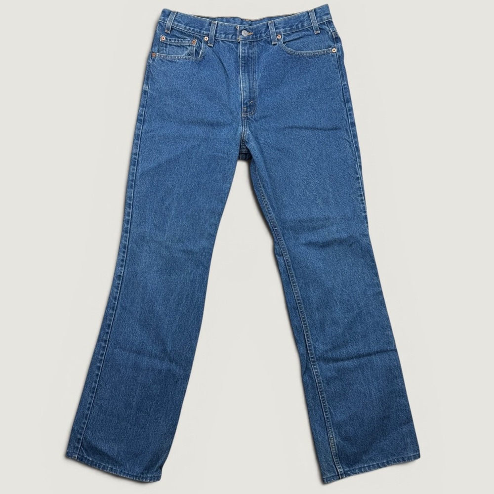 Vintage Levi's 517 Men 36x34 (Fit 33x32) Boot Cut Jeans Blue Denim 2002 Mexico